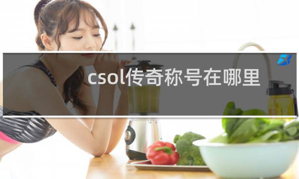 csol传奇称号在哪里