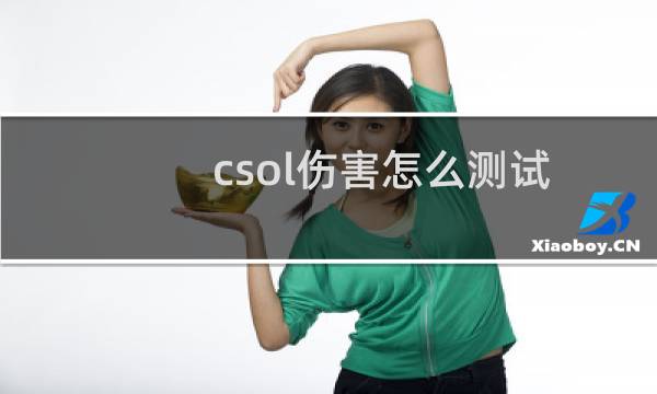 csol伤害怎么测试