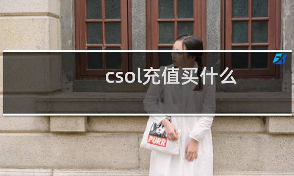 csol充值买什么
