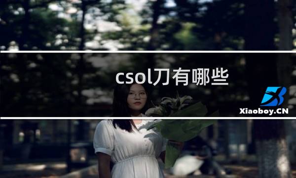 csol刀有哪些