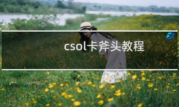 csol卡斧头教程
