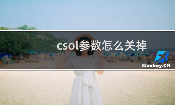 csol参数怎么关掉