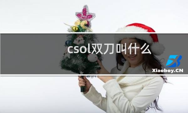 csol双刀叫什么