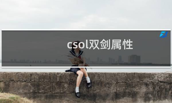 csol双剑属性