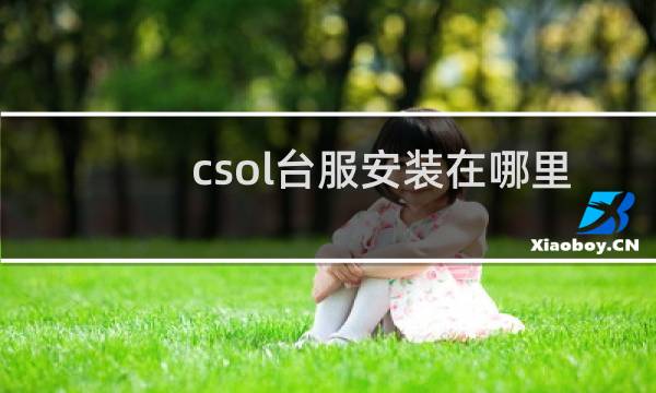csol台服安装在哪里