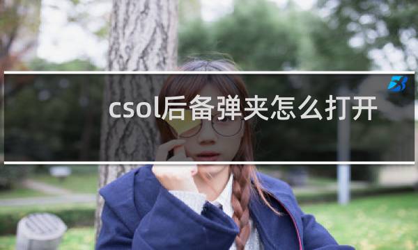 csol后备弹夹怎么打开