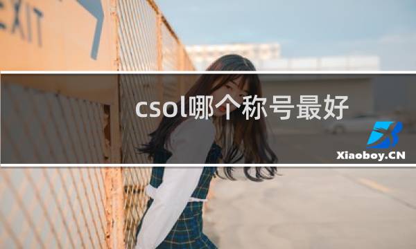 csol哪个称号最好