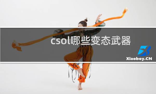 csol哪些变态武器