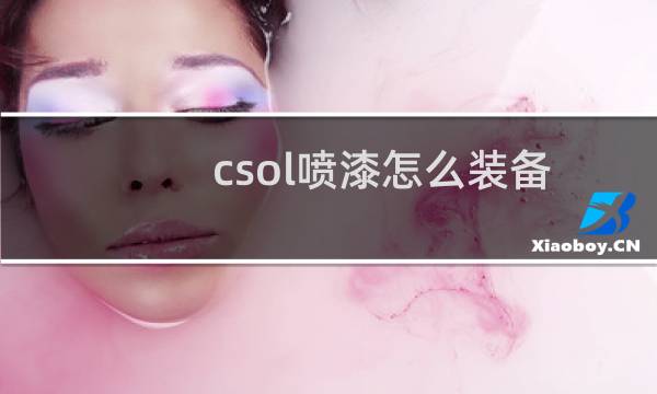 csol喷漆怎么装备