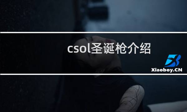 csol圣诞枪介绍
