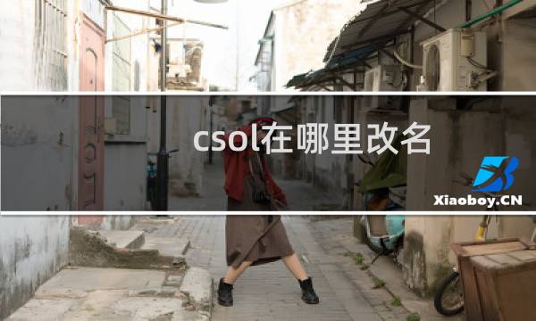 csol在哪里改名
