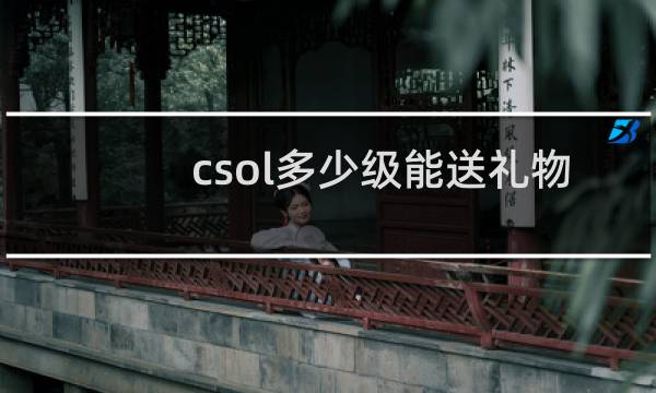 csol多少级能送礼物