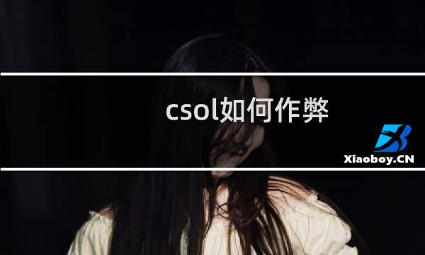 csol如何作弊
