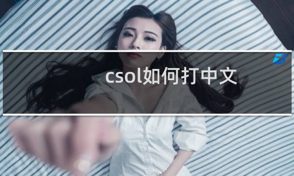 csol如何打中文