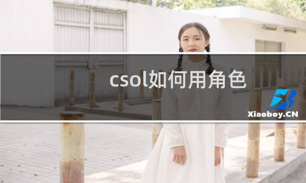 csol如何用角色
