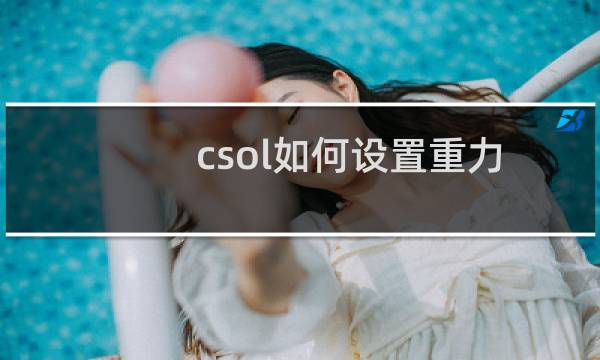 csol如何设置重力