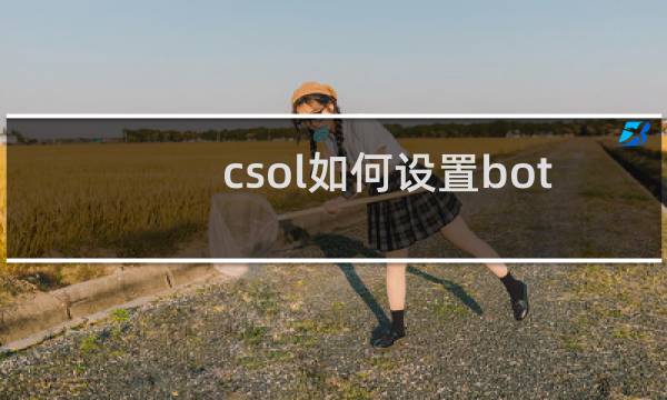 csol如何设置bot
