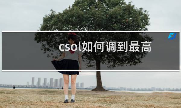 csol如何调到最高