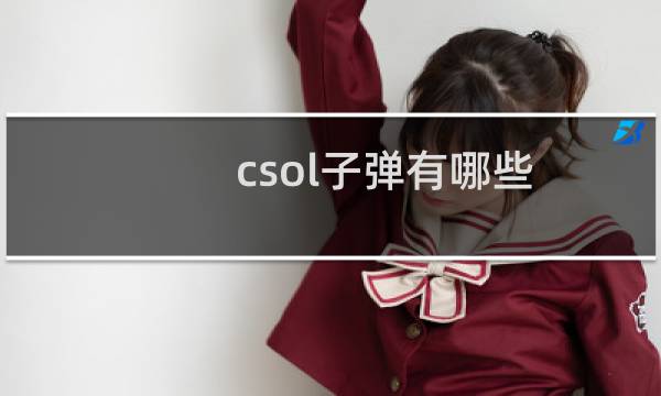 csol子弹有哪些