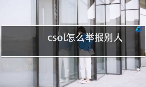 csol怎么举报别人