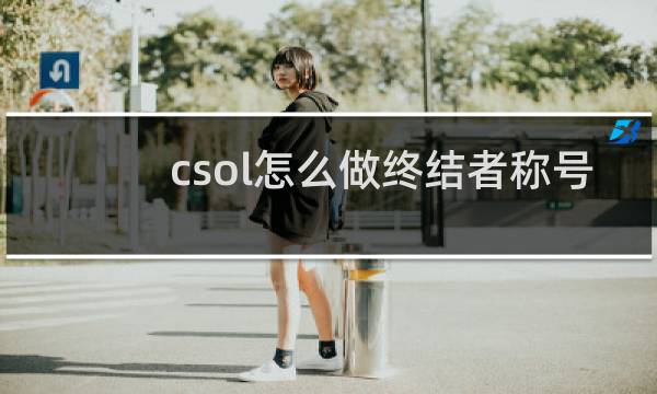 csol怎么做终结者称号