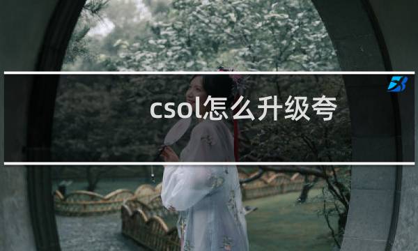 csol怎么升级夸