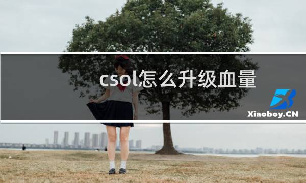 csol怎么升级血量