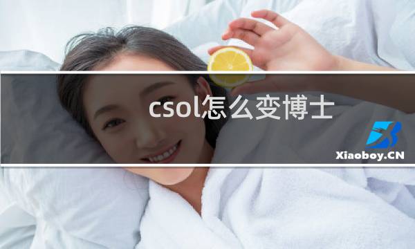 csol怎么变博士