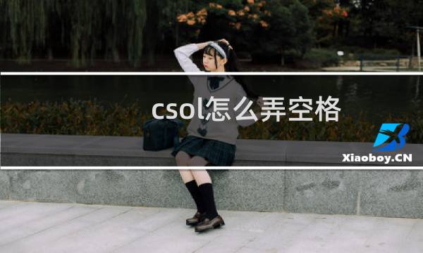 csol怎么弄空格