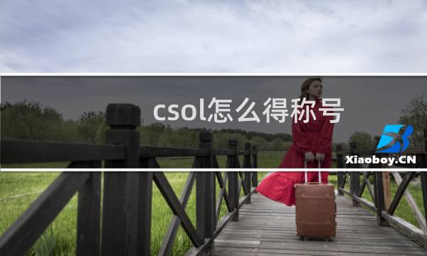 csol怎么得称号