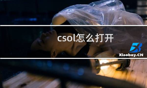 csol怎么打开