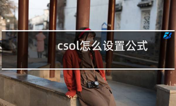 csol怎么设置公式