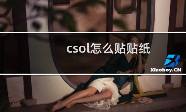 csol怎么贴贴纸