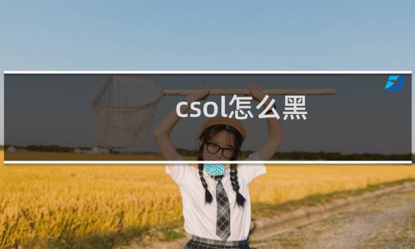 csol怎么黑