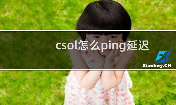 csol怎么ping延迟