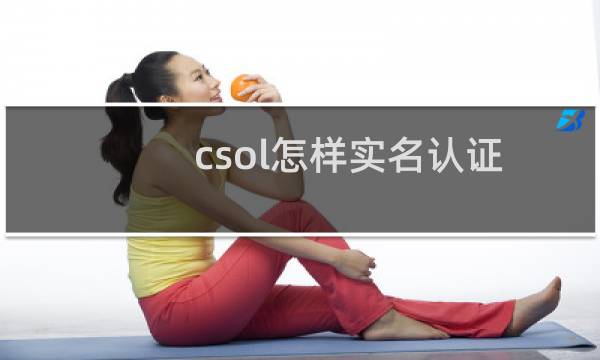 csol怎样实名认证