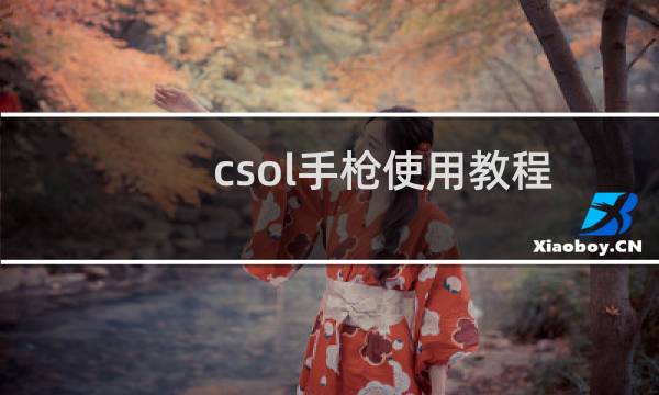 csol手枪使用教程