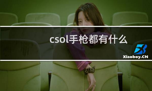 csol手枪都有什么