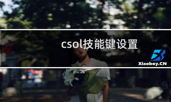 csol技能键设置