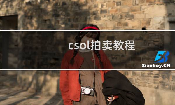 csol拍卖教程