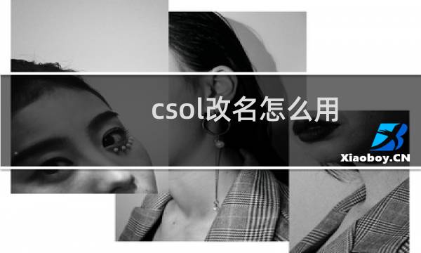 csol改名怎么用