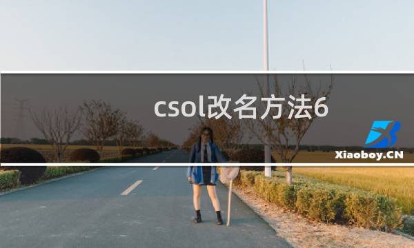 csol改名方法6