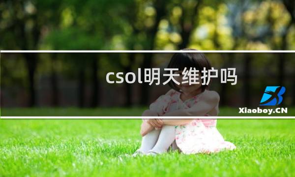 csol明天维护吗