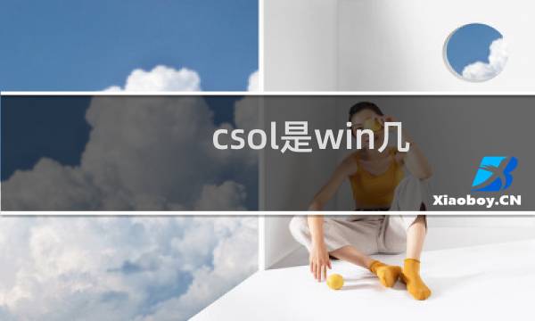 csol是win几