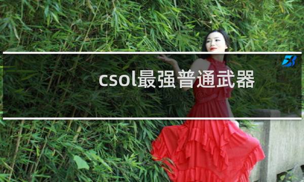 csol最强普通武器