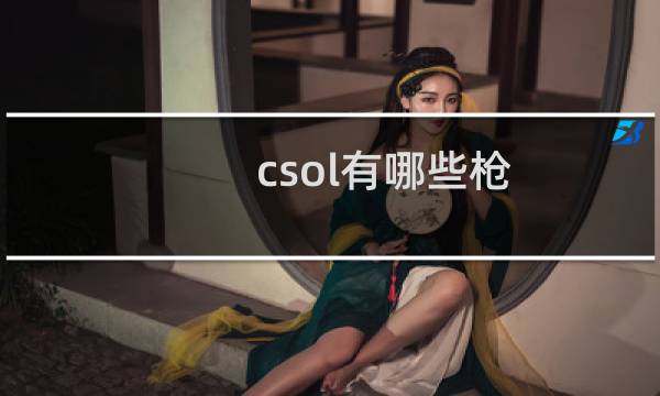 csol有哪些枪
