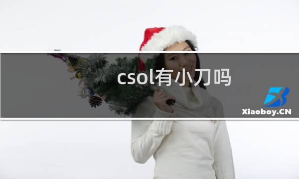 csol有小刀吗