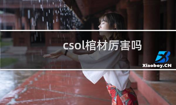 csol棺材厉害吗