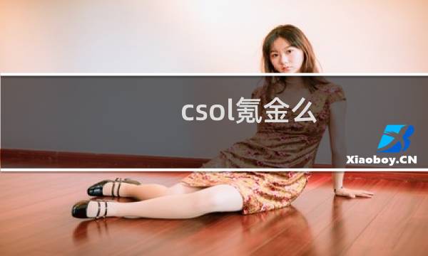 csol氪金么
