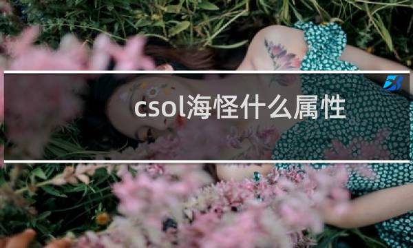 csol海怪什么属性